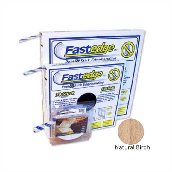 Fastedge 15/16 PSA Real Wood Unfinished Natural Birch 250' RL